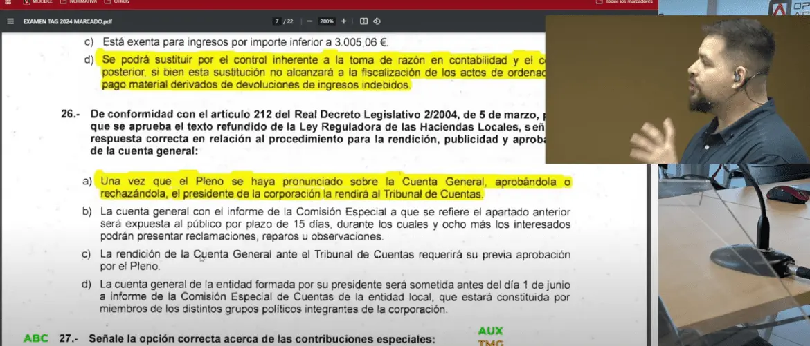 Corrección del examen de TAG del 18/11/2024 1