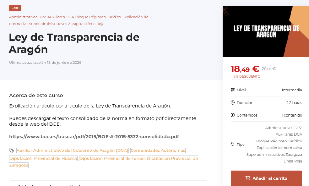 ¿Te vas a presentar a Utebo (casos prácticos)? Echa un vistazo a estos cursos 5
