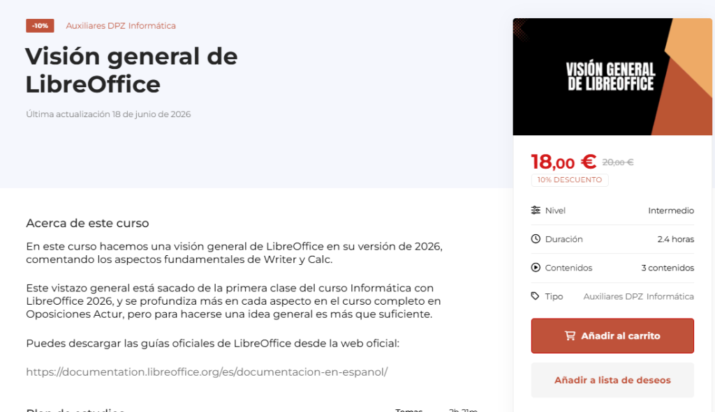 ¿Te vas a presentar a Utebo (casos prácticos)? Echa un vistazo a estos cursos 7